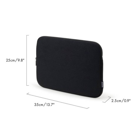 DICOTA ONE Notebook Sleeve 13.3" - Eco-Friendly Black Jersey Fabric for Stylish Protection